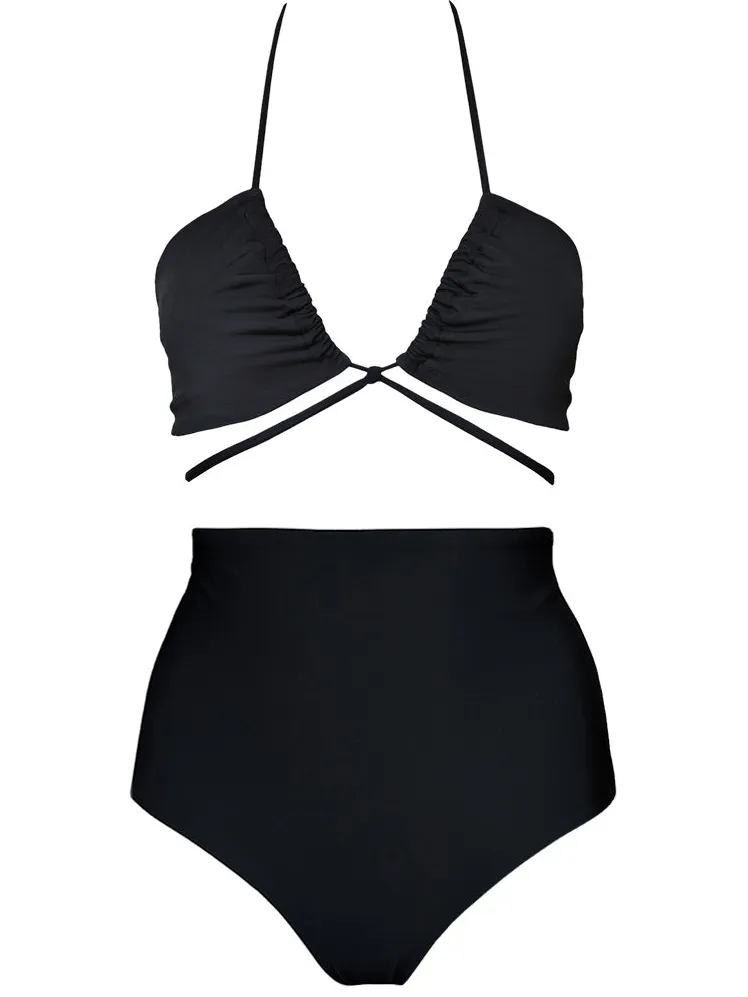 Anekdot dames vegan Bikini Set Versatile Core High Zwart, foto 2