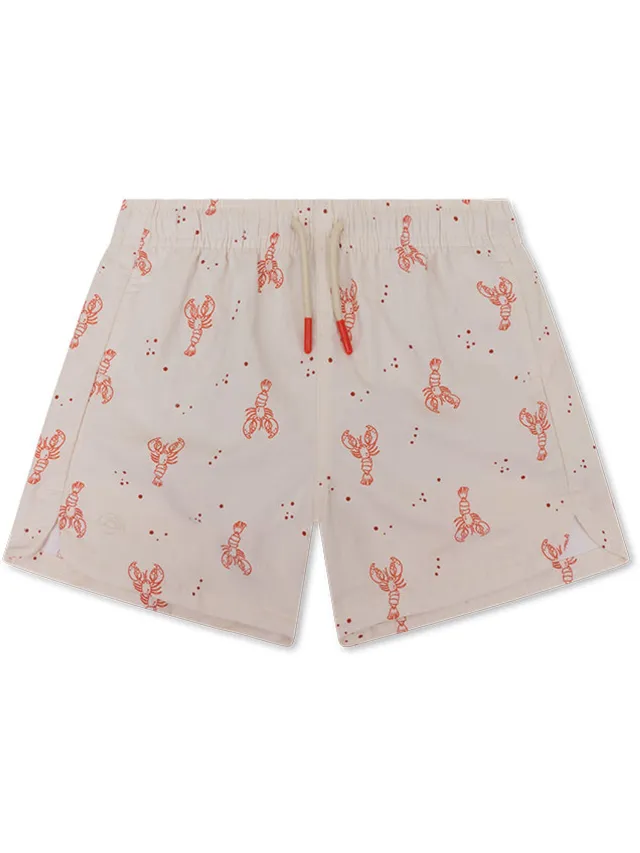 Swim Essentials Zwembroek - Beige/Rood - Little Lobster - 74/80