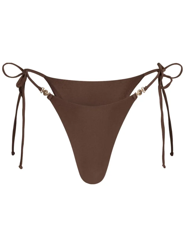 The Lola Club high leg strik bikinibroekje Jenna bruin, foto 2