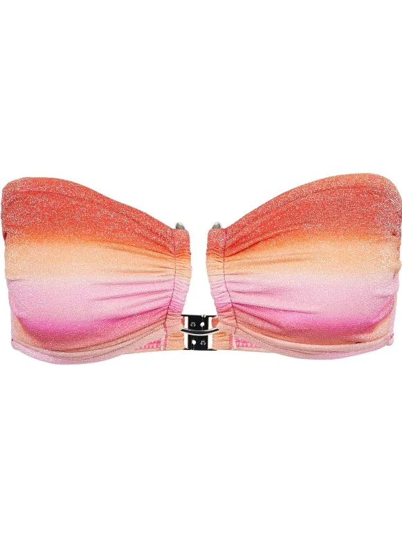 Seafolly Women's Spectrum Trim Front Bandeau - Bikinitop, roze