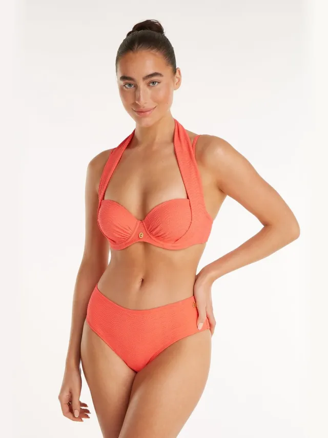 Ten Cate multiway bikini top sunset neon voor Dames | Maat 42F (85F)