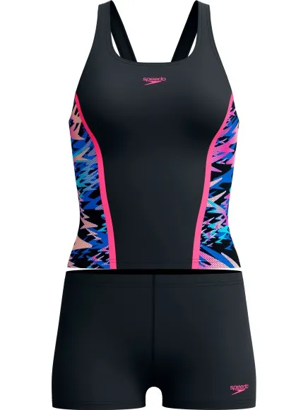Speedo Hyperboom Splice tankiniset zwart