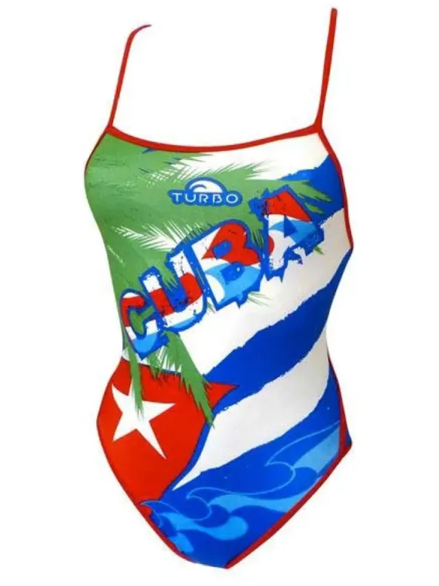 Turbo Cuba Badpak Met Dunne Bandjes Veelkleurig 7-8 Years Meisje Multicolor