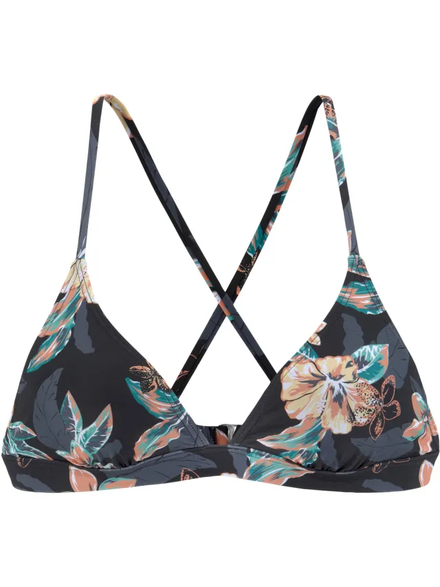 triangelbikinitop zwart geprint, foto 2