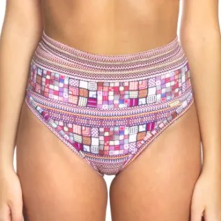 Sunseeker Criss Cross High Waisted Pant bikinibroekje roze Roze,Versch.kleure/Patroon