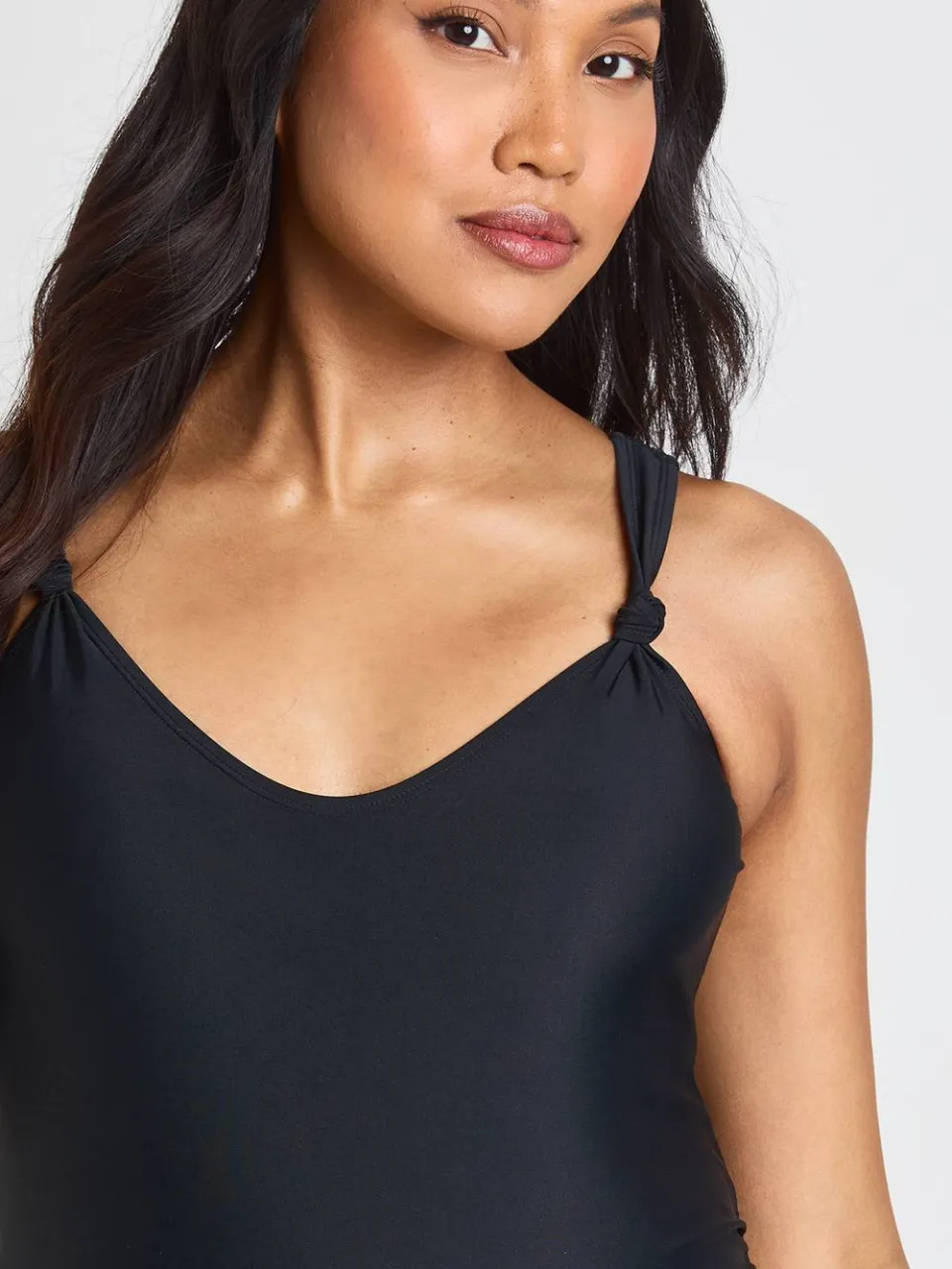 boohoo Dames Zwangerschapsbadpak Met Knoopdetail zwart, foto 4