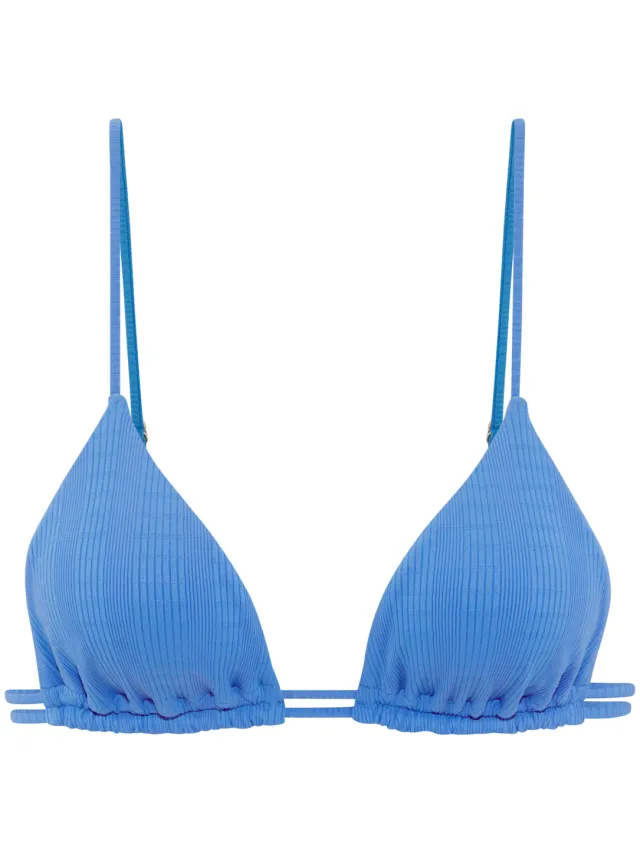 triangelbikinitop blauw