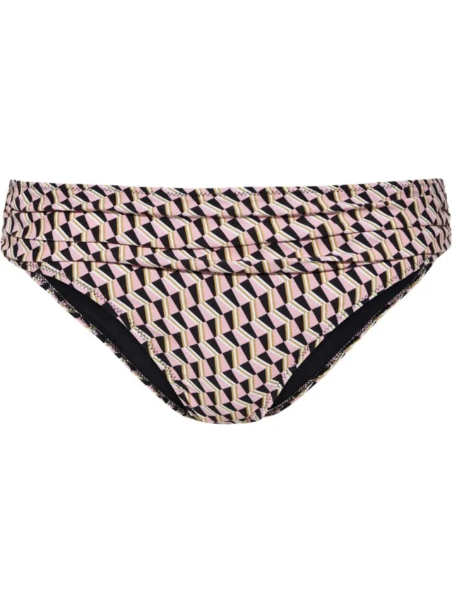 Cyell bikinibroekje Paradiso regular rood/roze, wit, zwart, geel