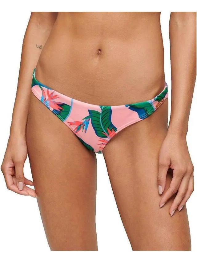 Superdry Tropical bikinibroekje roze