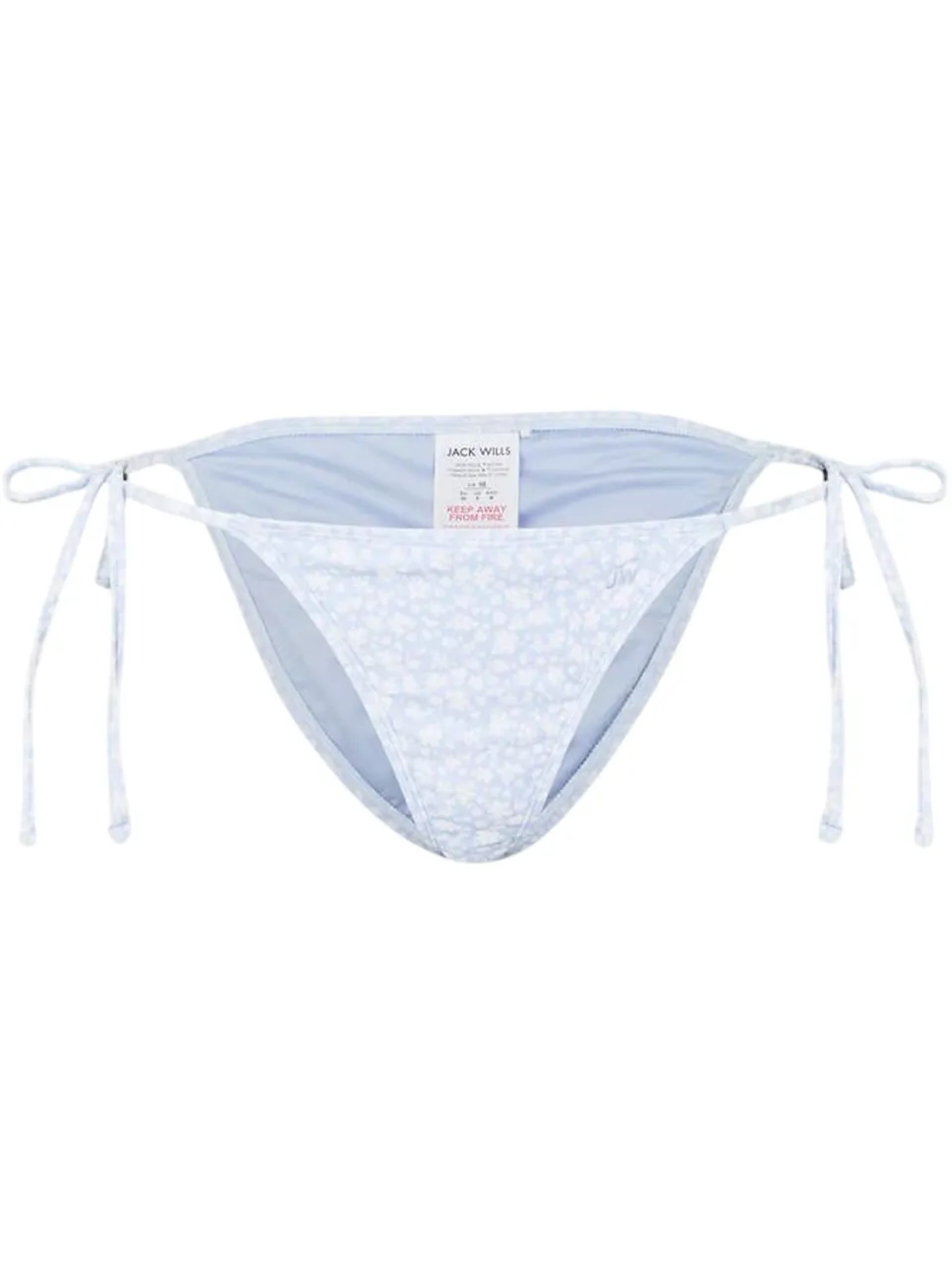 Jack Wills Dames/Dames Ditsy Print Side Tie Bikini Bottoms (Blauw), foto 2