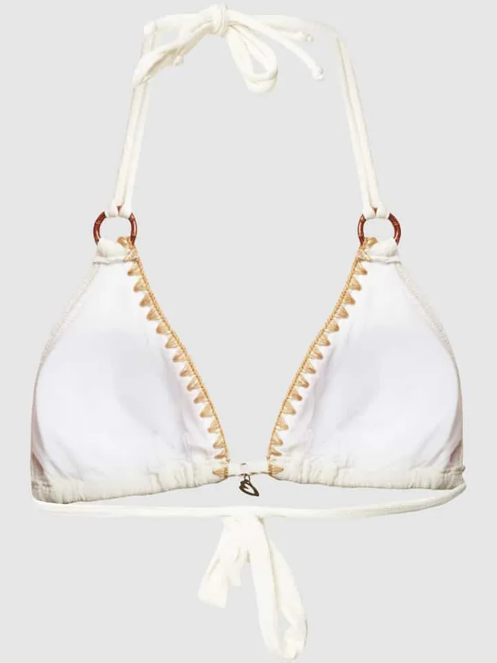 banana moon Bikinitop met vetersluiting aan de achterkant, model 'YERO SANTAFE' offwhite, foto 3