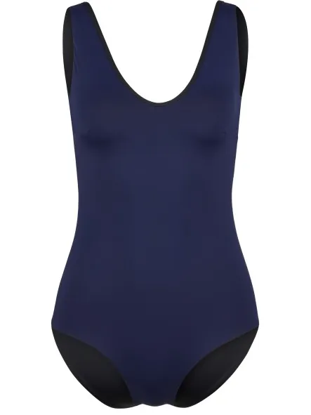 MYMARINI Purebody badpak marineblauw Zwart