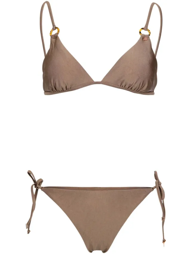 Brunotti voorgevormde triangel bikini set Sunanda bruin