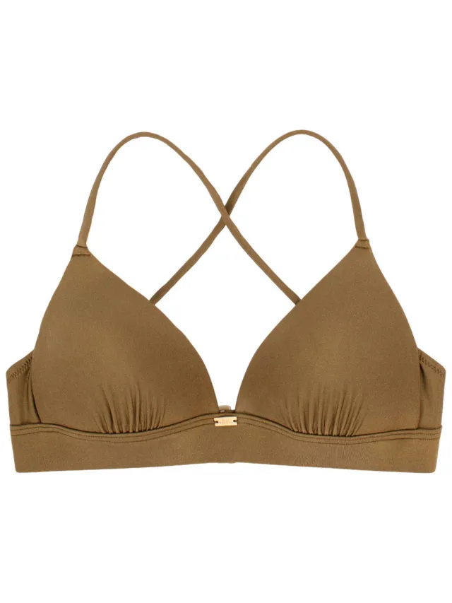 Sam Friday voorgevormde triangel bikinitop Drift olijfgroen, foto 2