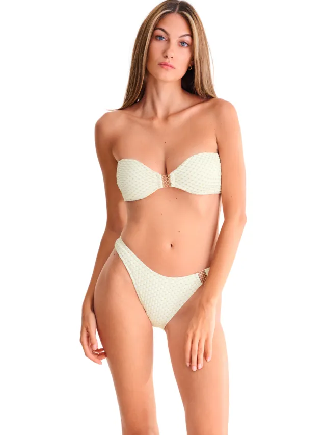 Lisca Egypt bandeau-bikinitop zonder beugels wit