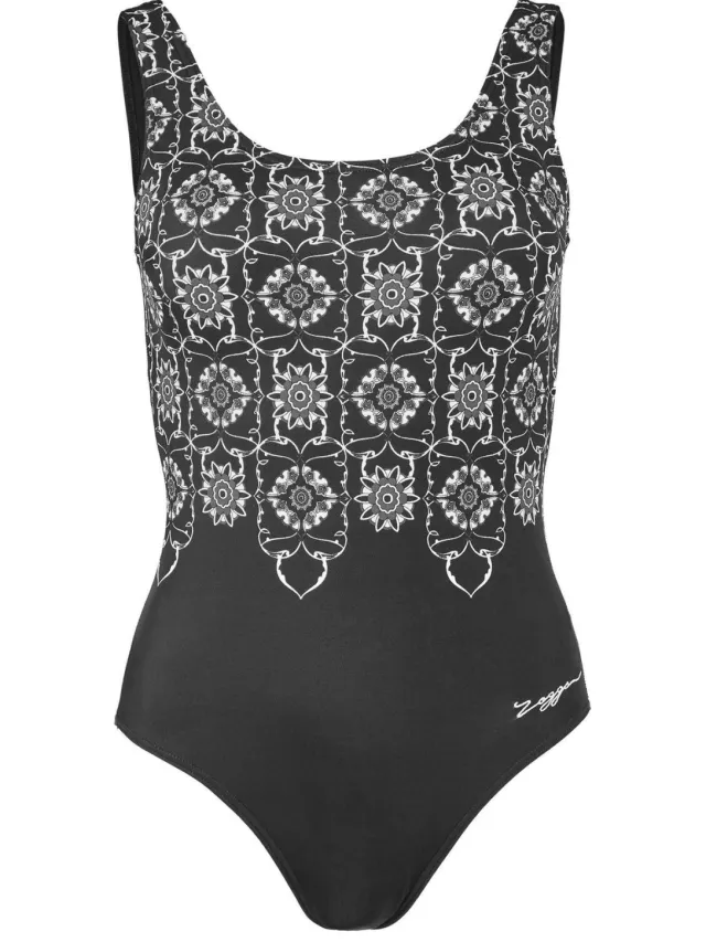 Zoggs Dames Sacred Craft Scoopback Eendelig Badpak (Zwart)