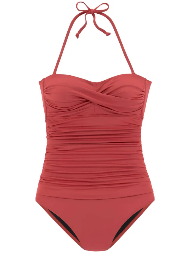 bandeau badpak roestrood, foto 2