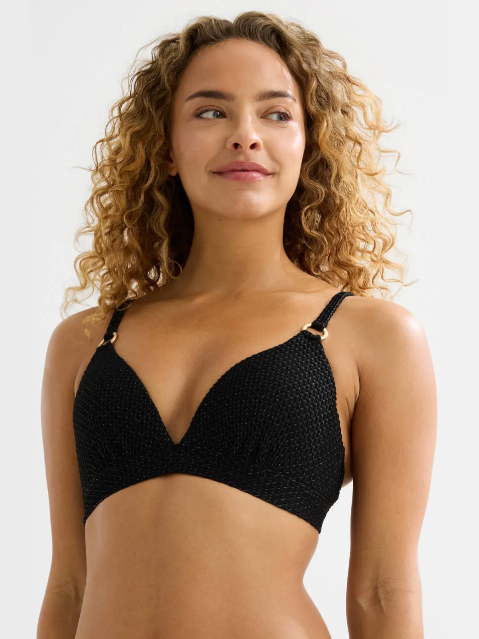 BEACHWAVE beugel bikinitop zwart