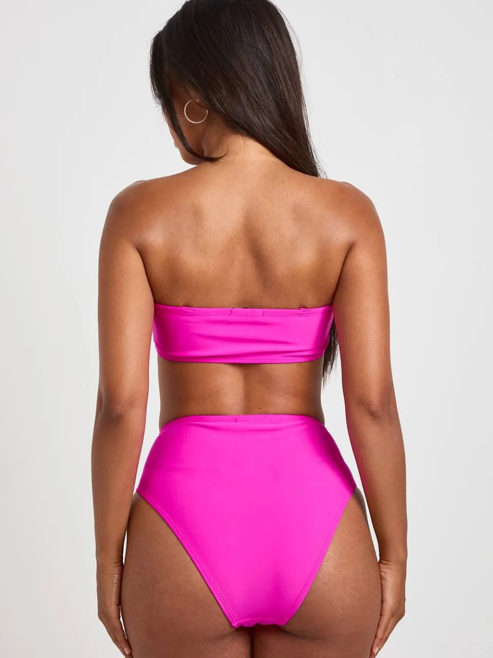 boohoo Dames Essentials Hoge Taille Bikinibroekje fuchsia, foto 2