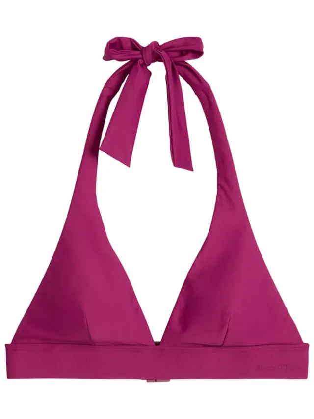 Marc O'Polo Vrouwen Triangel bikinitop Abstract Leaf paars, foto 2