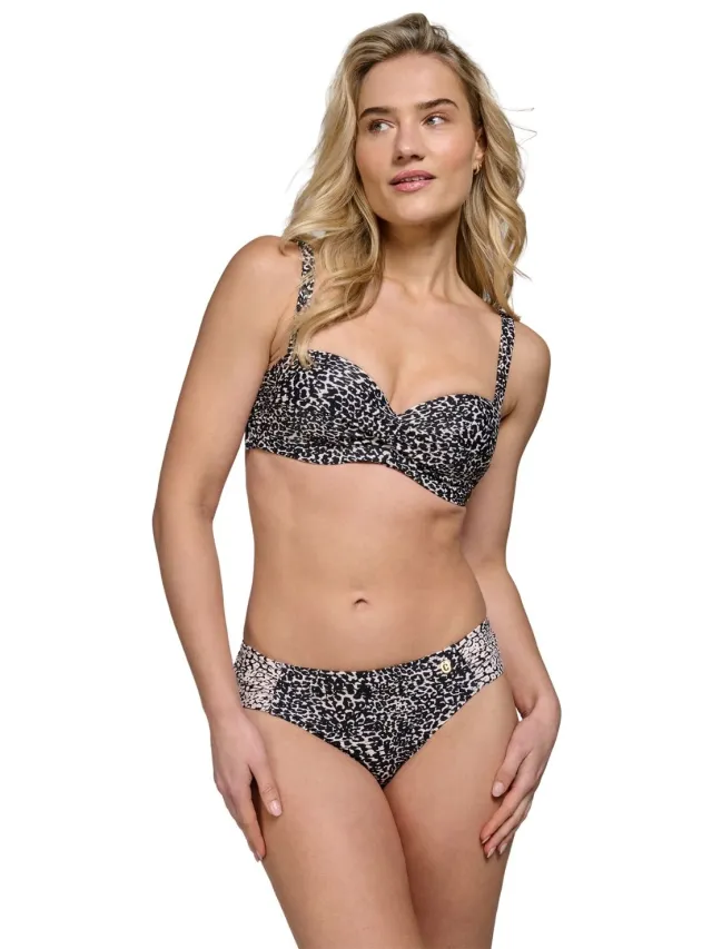 Ten Cate Twisted Padded Wired Bikinitop dames Bruin dessin