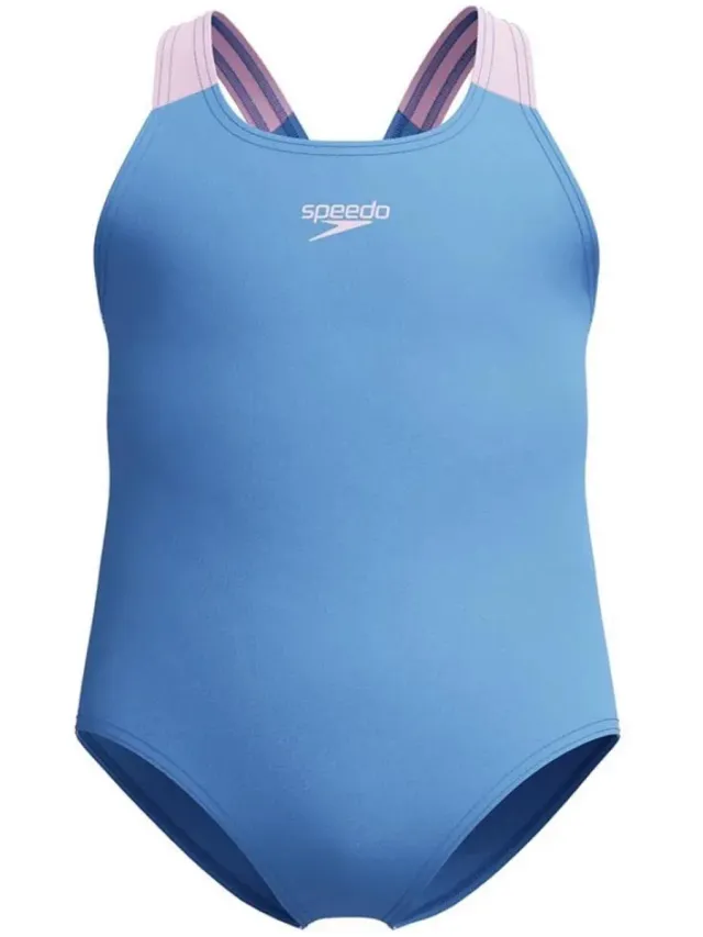 Speedo Solid Medalist Zwemkleding Blauw 3 Years Meisje Periwinkle Blue