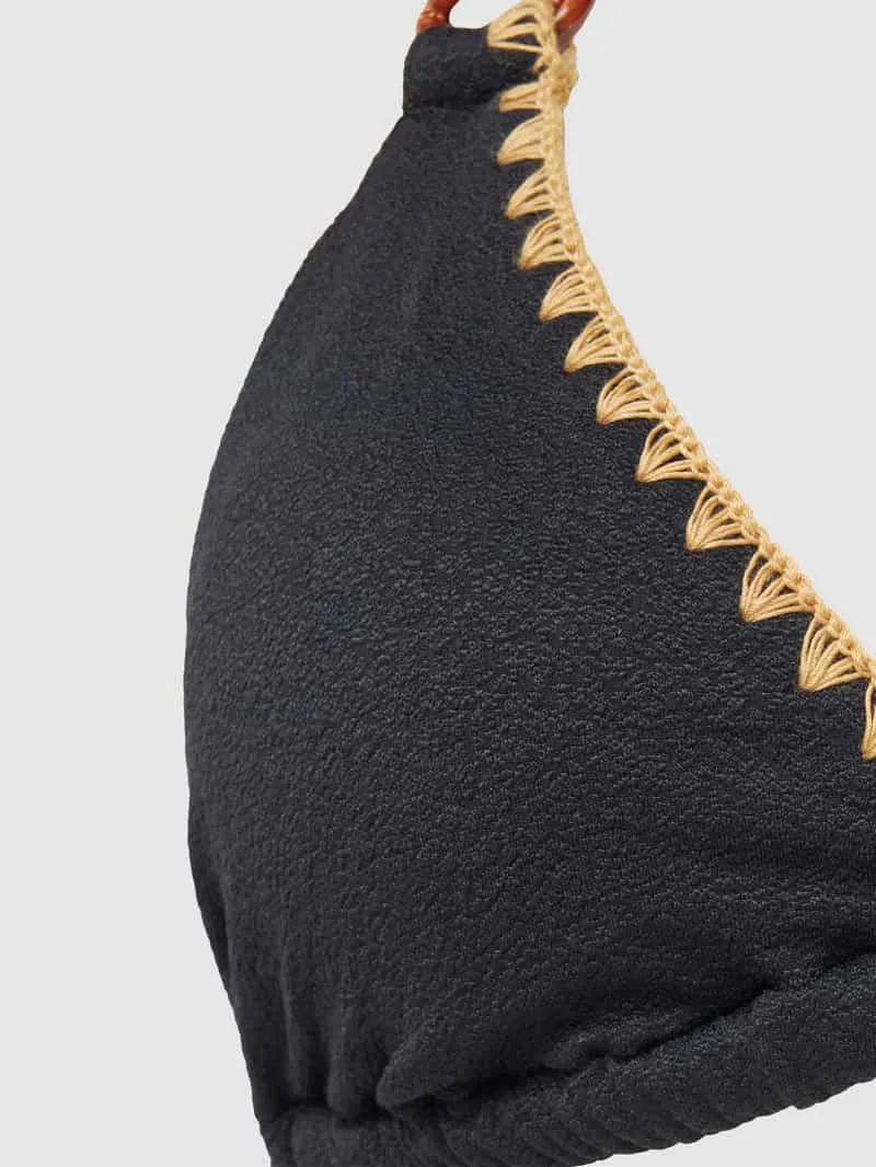 banana moon Bikinitop met vetersluiting aan de achterkant, model 'YERO SANTAFE' zwart, foto 4