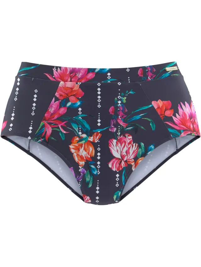 Highwaist bikinibroekje marine geprint, foto 2