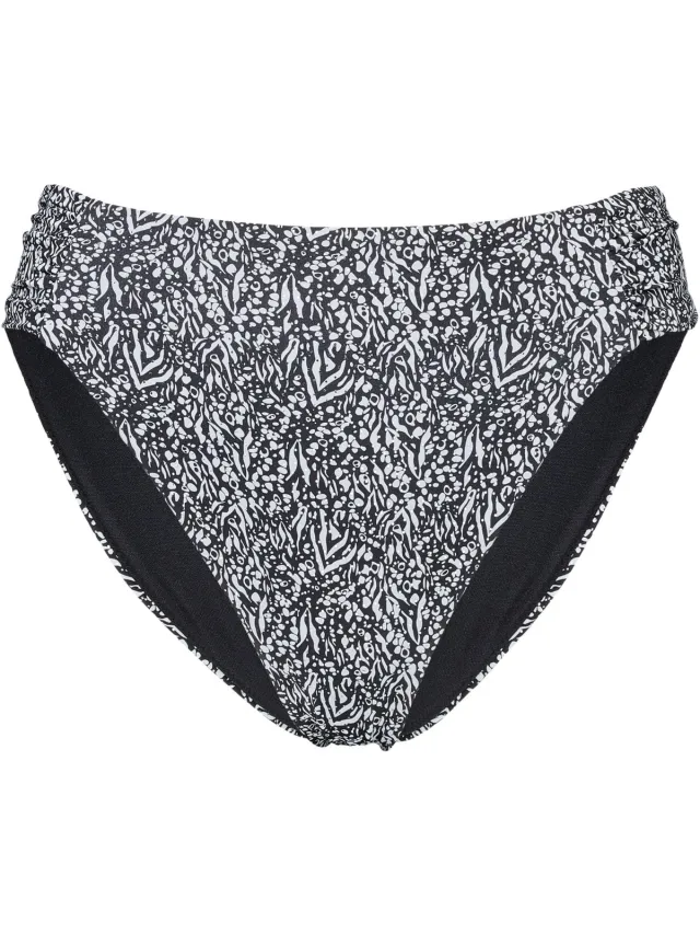 ESOTIQ Antibes - Bikinibroekje - Zwart-wit abstract patroon Zwart;Wit