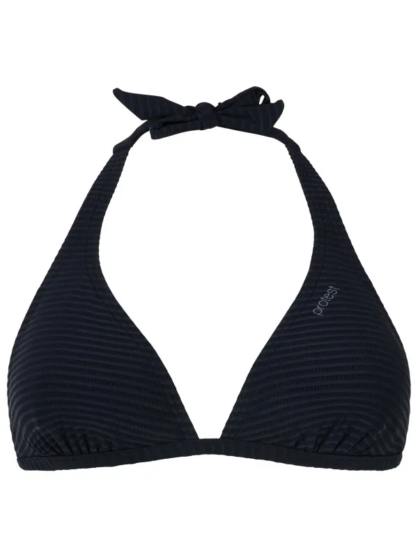 Protest Women's MIXCaviar Halter Bikini Top B&C-Cup - Bikinitop - Cup: C, zwart