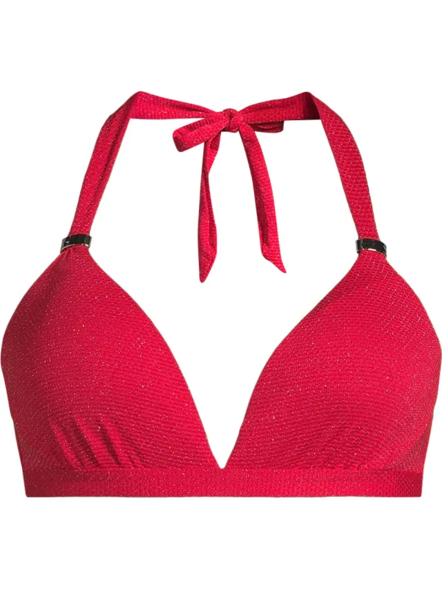 BEACHWAVE halter bikinitop rood, foto 2