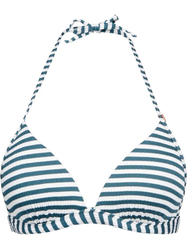 Brunotti Lisselot-Stripe - Bikini Topje Snow - Dames - Slide Triangel Bikini Top - 34