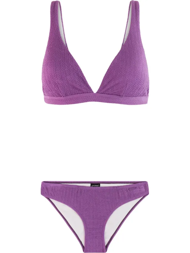 Protest PRTAnni - Bikini set Dames - B&C-cup - Uitneembare vulling - Gespsluiting - Medium dekking - Groen Jelly Purple