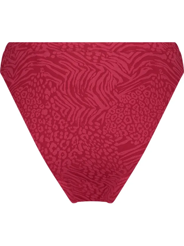 Hunkemöller Dames Badmode Hoog bikinibroekje Kai - Rood