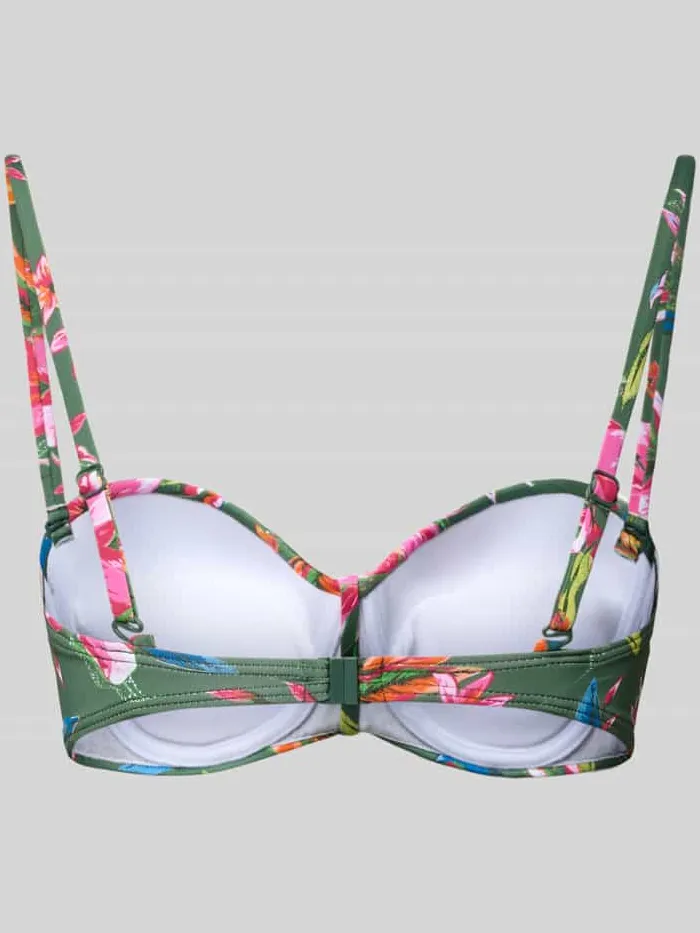 Lascana PLUS SIZE bikinitop met voorgevormde cups model 'Malia' olijfgroen, foto 2
