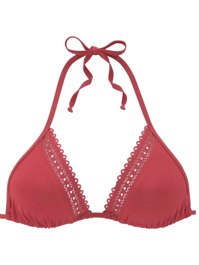 triangelbikinitop roestrood