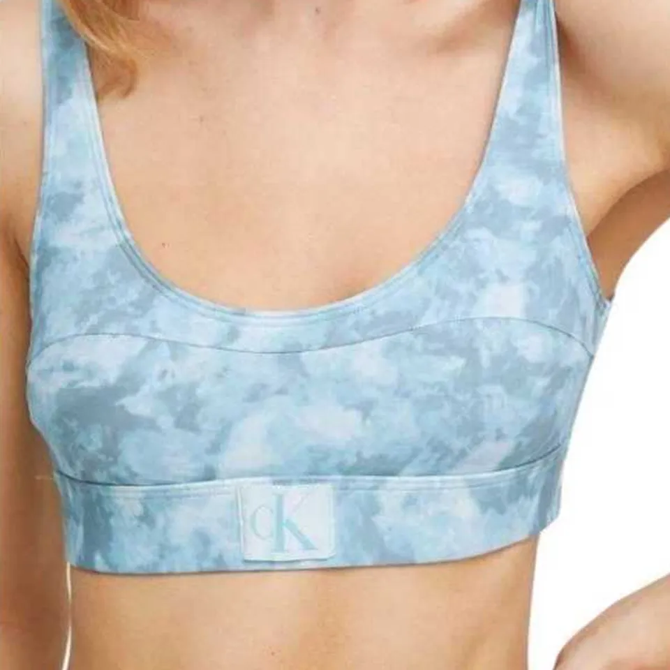 Calvin Klein Dames/Dames Tie Dye Bikini Top (Blauw)