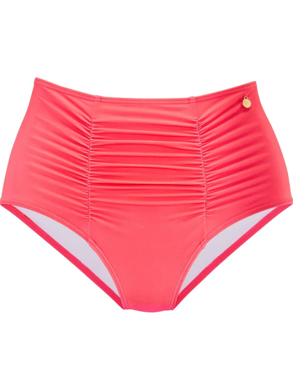 Highwaist bikinibroekje koraal