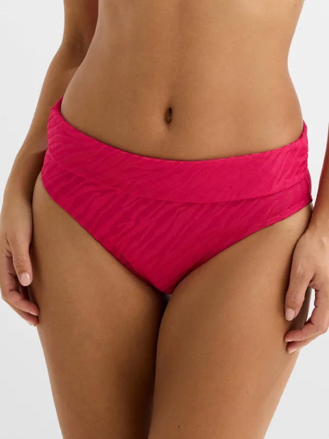 BEACHWAVE omslag bikinibroekje met textuur roze, foto 5