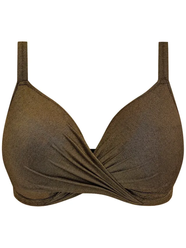 Elomi niet-voorgevormde beugel bikinitop Sunset Shimmer met lurex bruin, foto 2