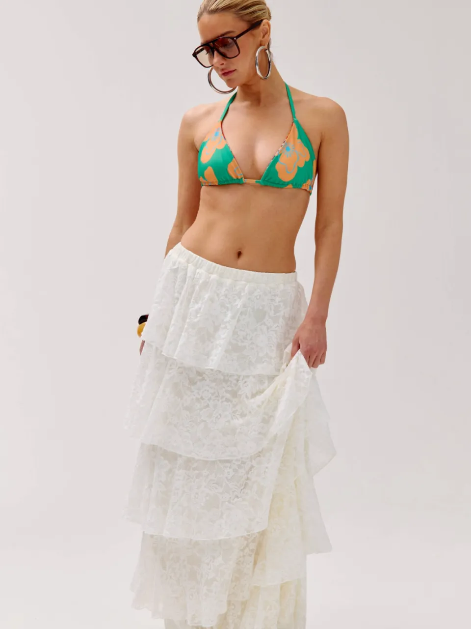 Harper & Yve Nova triangel bikinitop oranje
