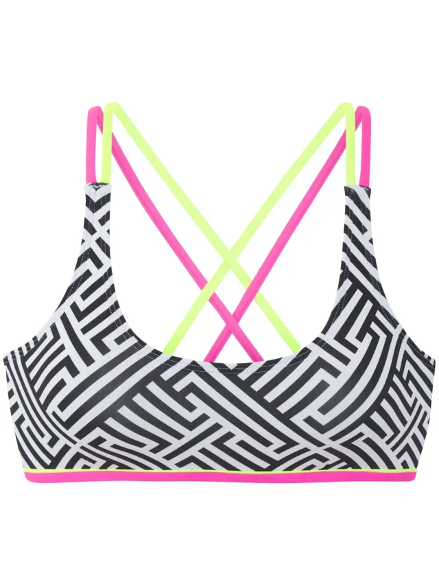 bustierbikinitop zwart wit, foto 2
