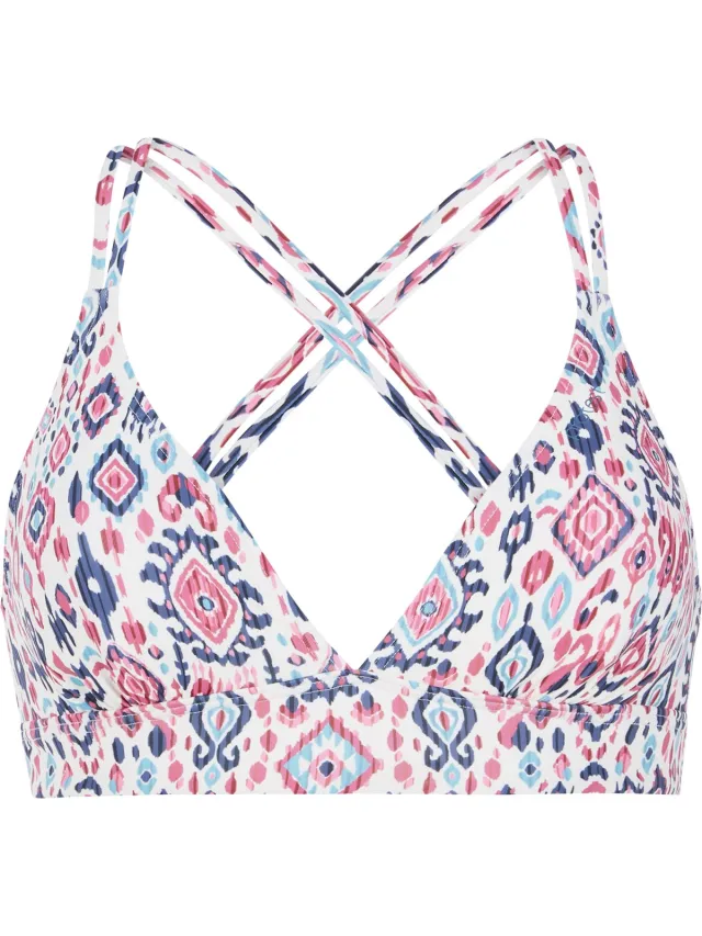 Protest Mixsupera 24 – Triangel bikini top Dames – Kruisbanden – Uitneembare vulling – Mix & Match Canvasoffwhite