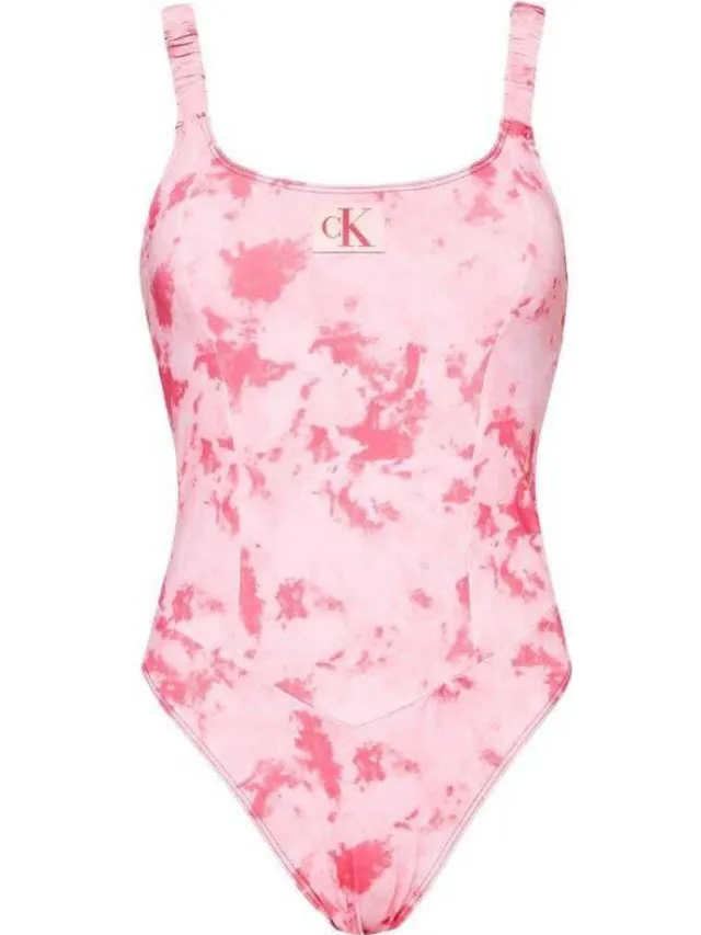 Calvin Klein Dames/Dames Stropdas One Piece Zwempak (Roze), foto 2