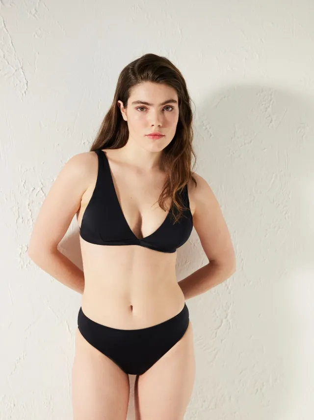 Penti Mid-waisted hipster bikini broekjes Zwart