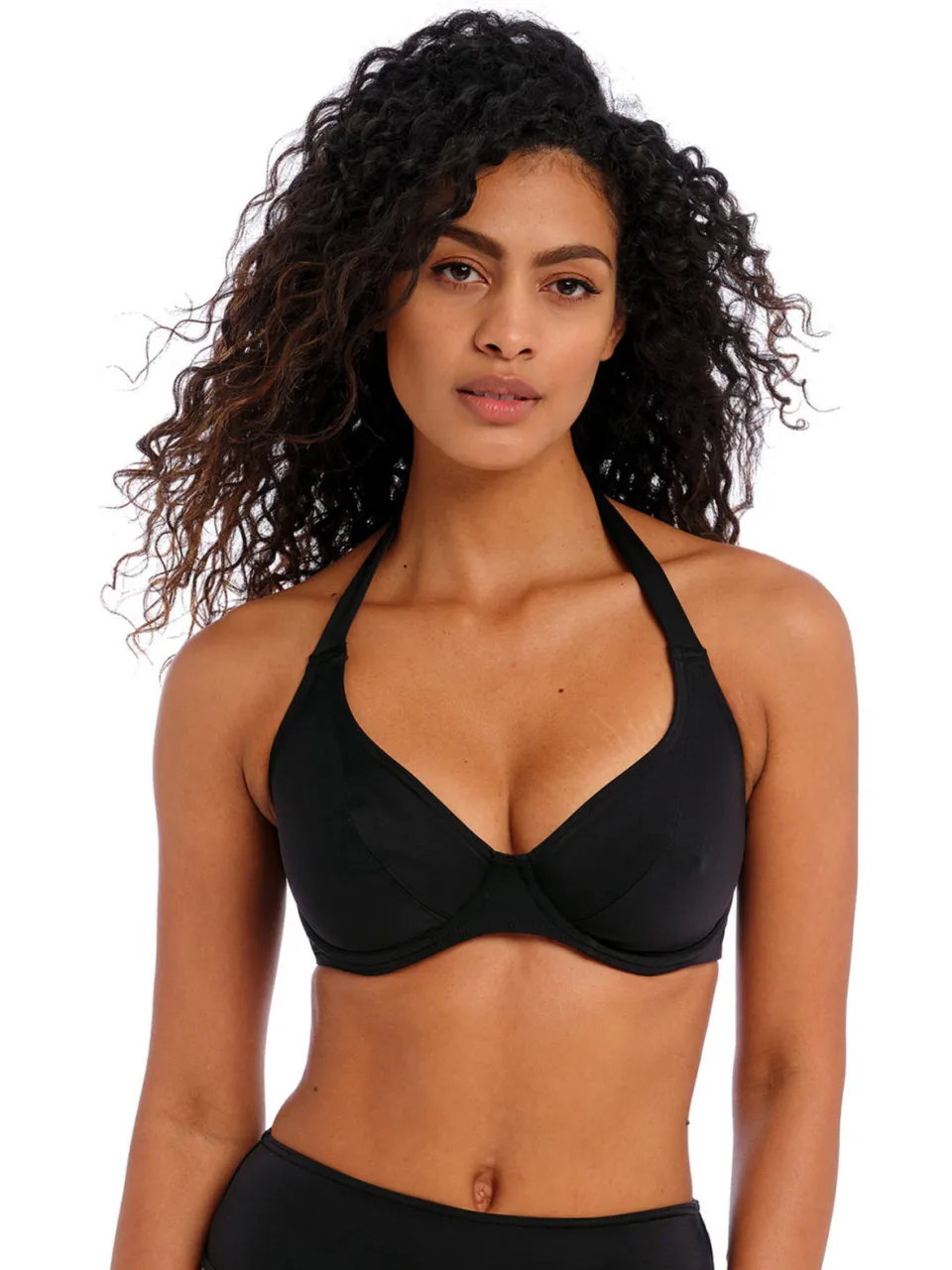 Freya niet-voorgevormde halter bikinitop Jewel Cove zwart, foto 4