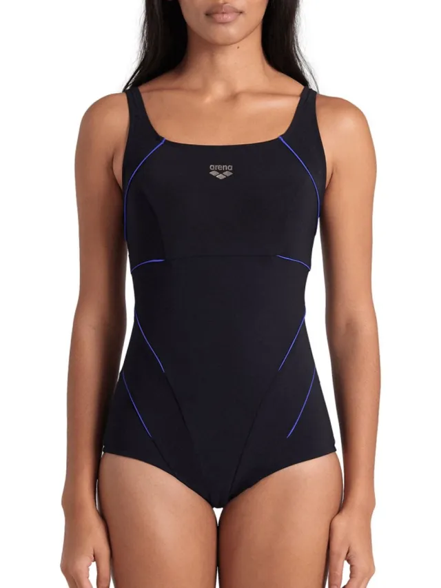 Arena Jewel One Piece Low C Cup Badpak Dames zwart - blauw