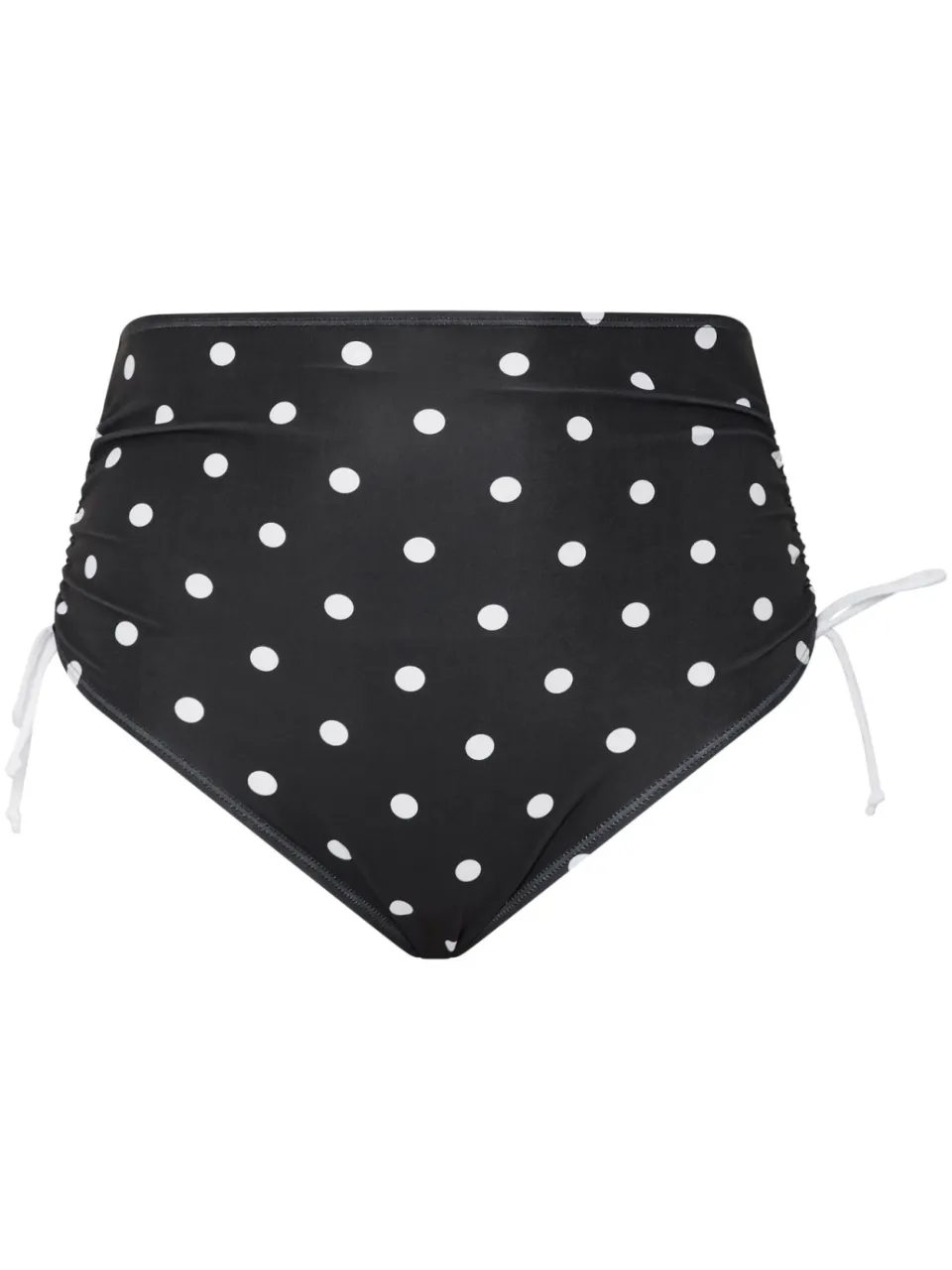 Yours Zwarte Bikinislip Met Hoge Taille En Stippen, foto 2