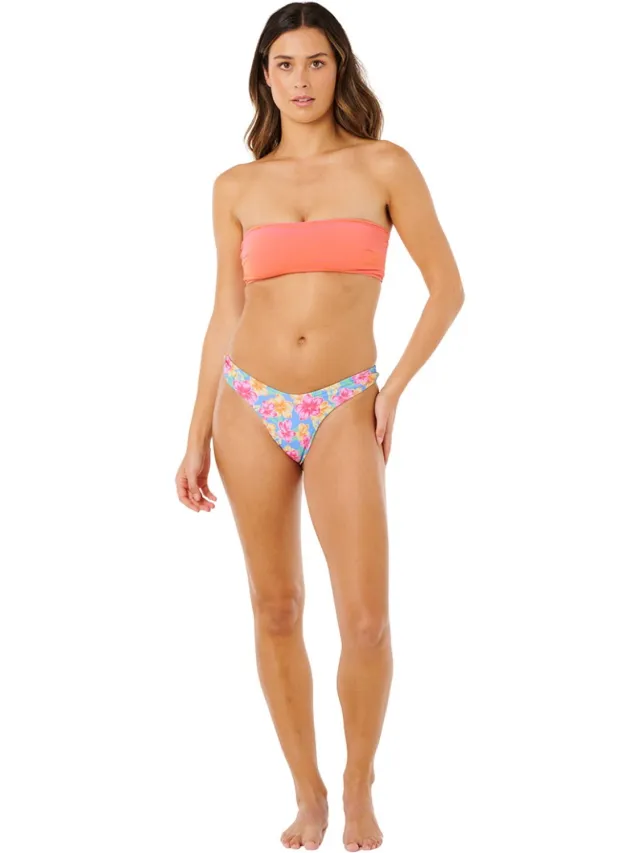 Rip Curl 2026 Rip Curl Dames Malibu Cove Revo Bare Pant Bikini Bottoms Blauw