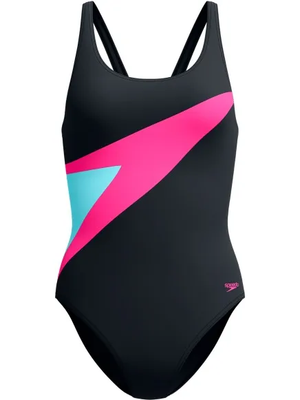 Speedo Hyperboom Butterfly Back badpak zwart